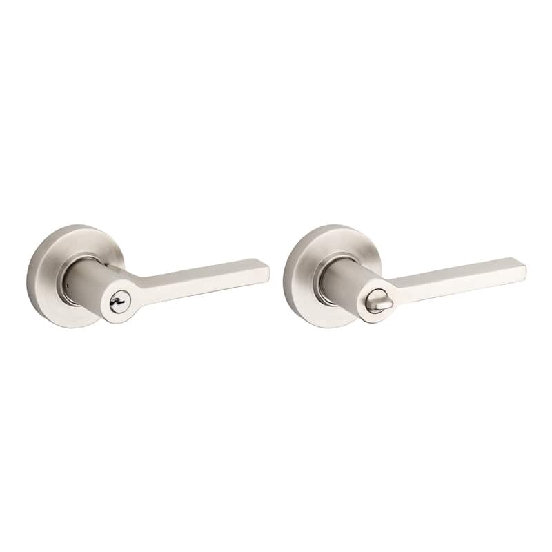 Baldwin Contemporary Right Handed Single Cylinder Keyed Entry Door - Lifetime Satin Nickel