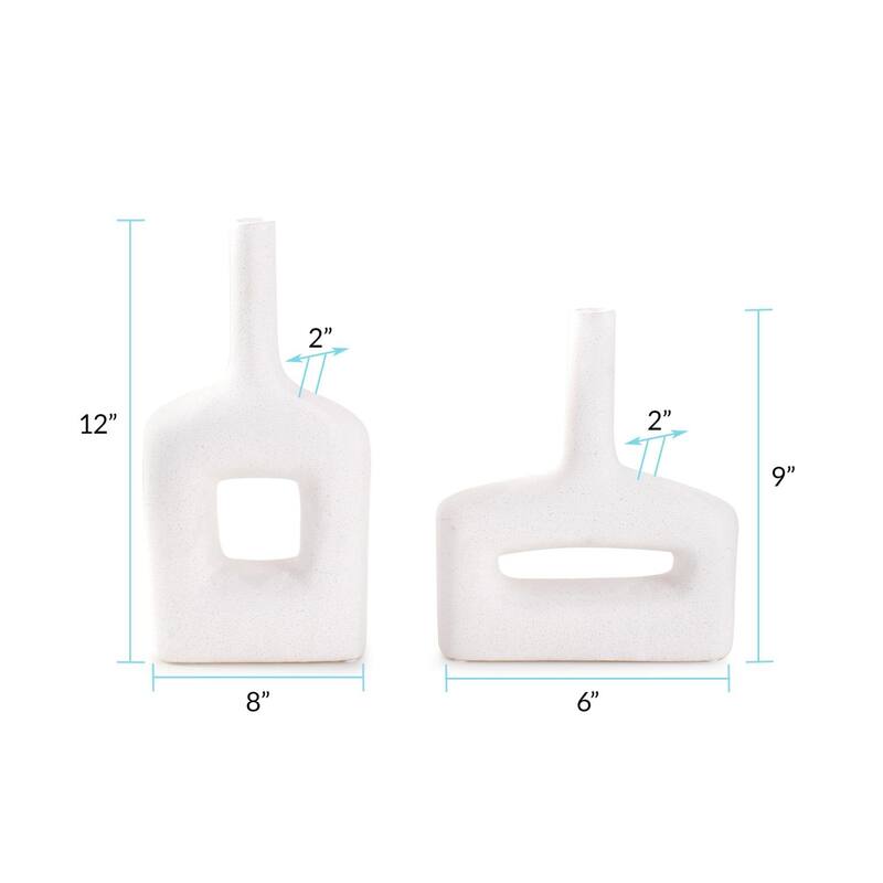 Aase Ceramic Vase- Set of 2