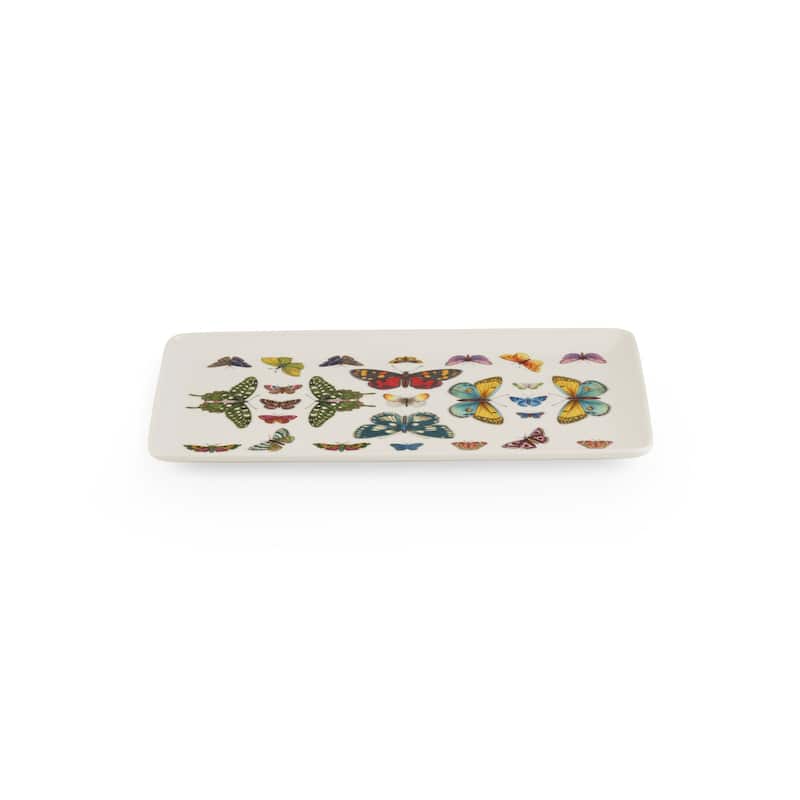 Portmeirion Botanic Garden Harmony Rectangular Tray - 13 x 7.5 Inch