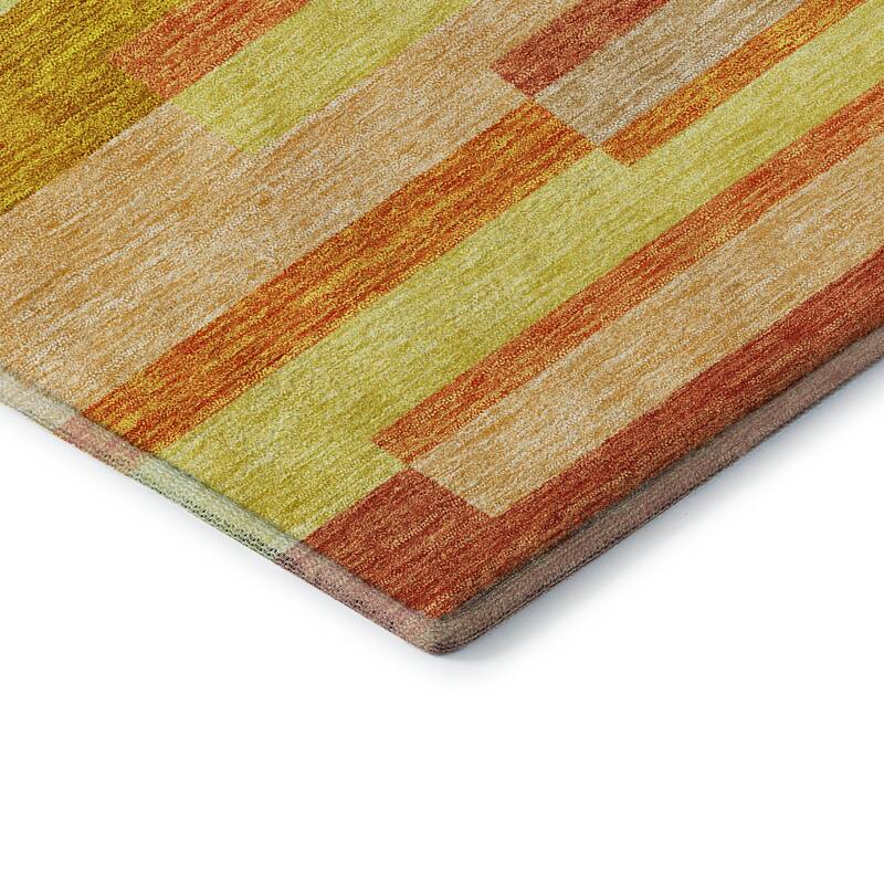 Premium Washable Super Soft Stripes Stacked Mayfield Rug