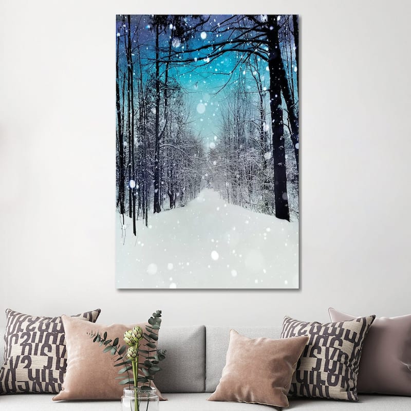 iCanvas "Snowhere" by Tracey Telik Canvas Print