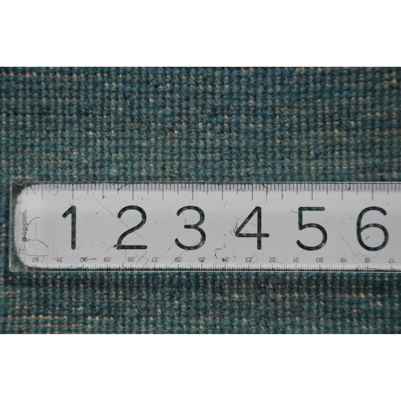 Blue Gabbeh Oriental Accent Rug Hand-Knotted Wool Carpet - 2'8" x 4'0"