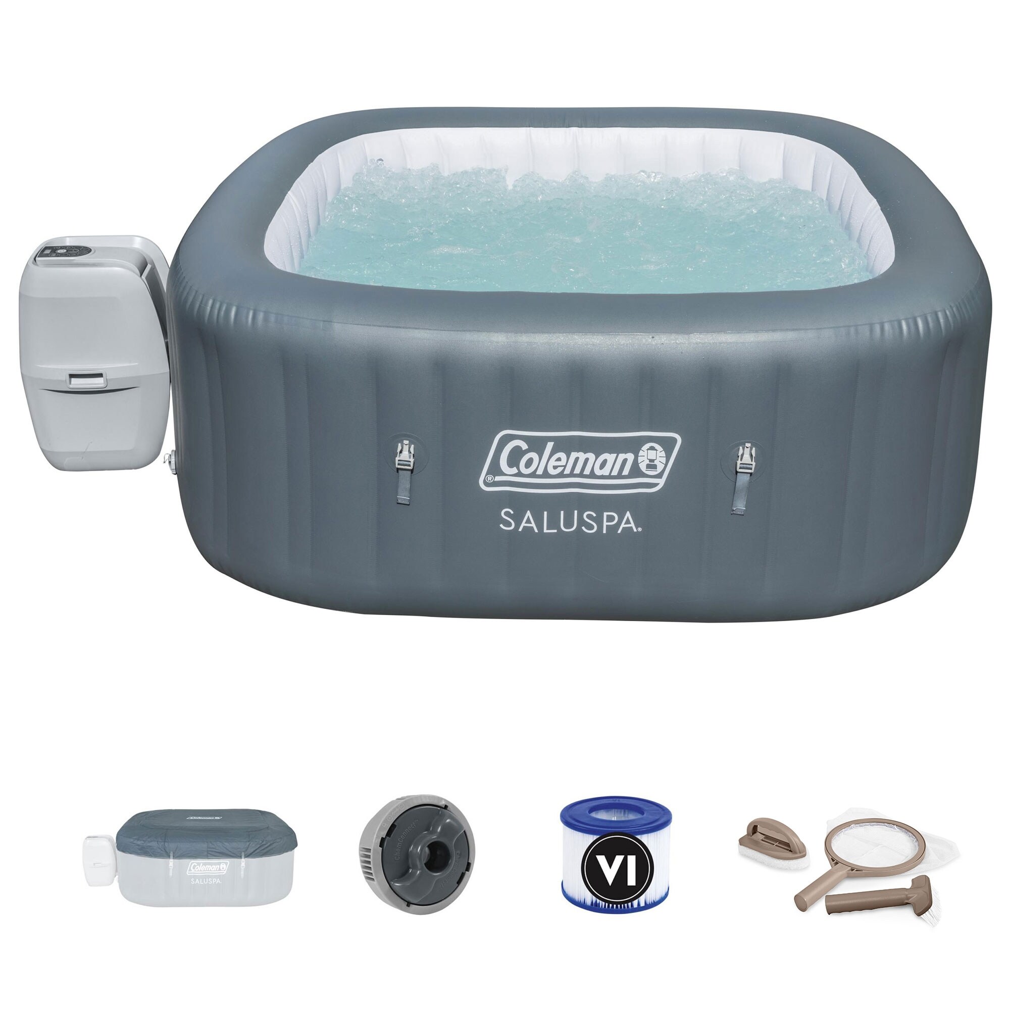 Coleman SaluSpa Person Inflatable Outdoor Hot Tub Spa Intex