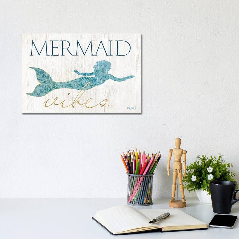 iCanvas "Mermaid Wishes" by Kate Sherrill Canvas Print - 8x12x0.75