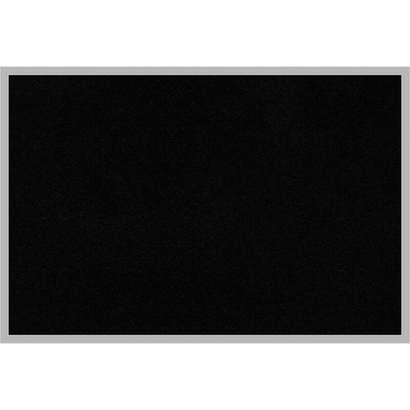 Hera Chrome Framed Black Corkboard Bulletin Board