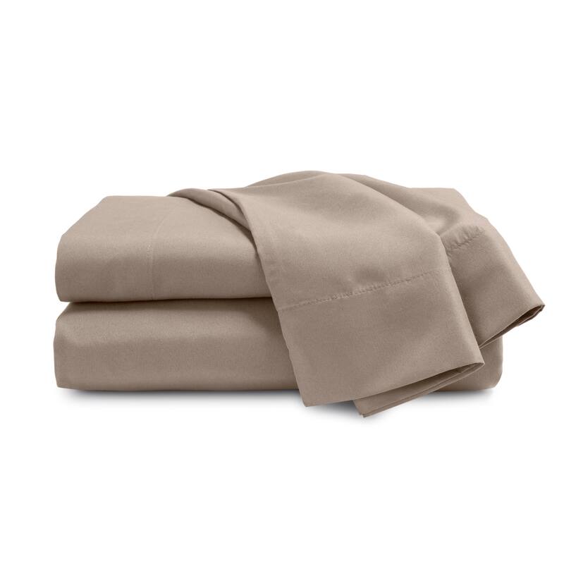 Martex Easy Living Brushed Microfiber Soft Wrinkle Resistant Sheet Set - Full - Khaki
