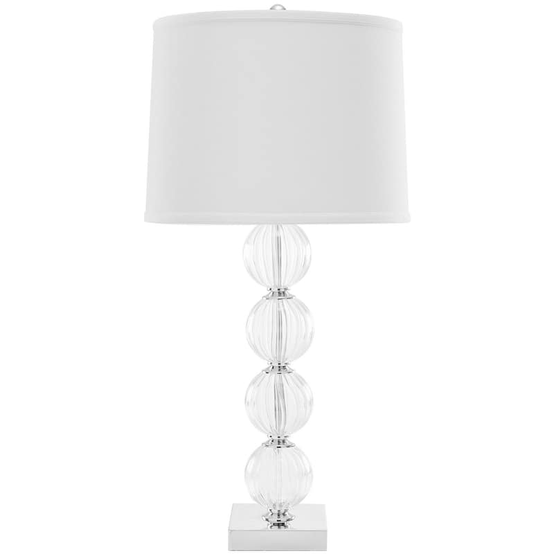 SAFAVIEH Lighting Danyelle 30-inch Black Crystal Glass Globe Table Lamp - 15"x15"x31" - 15Wx15Dx31H - White