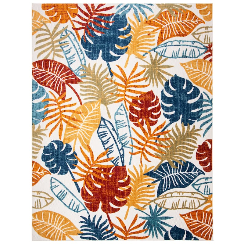 SAFAVIEH Cabana Leala Indoor/ Outdoor Waterproof Patio Floral Rug