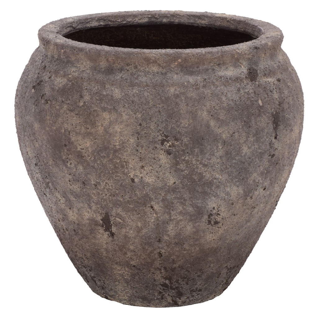 SAFAVIEH Outdoor Patio Furniture Ramsey Planter Pot with Drainage - 14"W x 14"D x 13"H