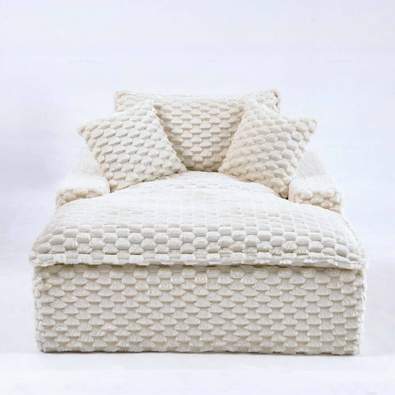 51-Inch Comfort-Bearing Sofa with Two Pillows and One Backrest,Ideal for Bedrooms and Living Rooms in Various Styles
