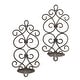 Scrollwork Candle Wall Sconces (Set of 2) - On Sale - Bed Bath & Beyond ...
