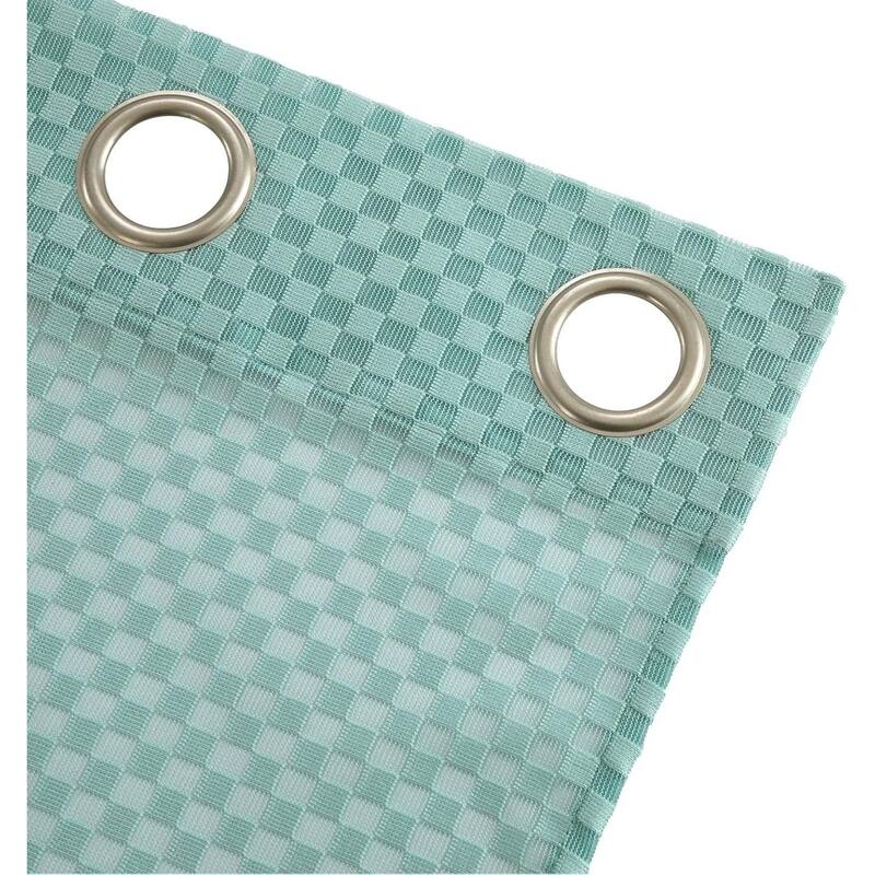 Urban Lifestyle Aqua Sheer Colorblock Window Panel