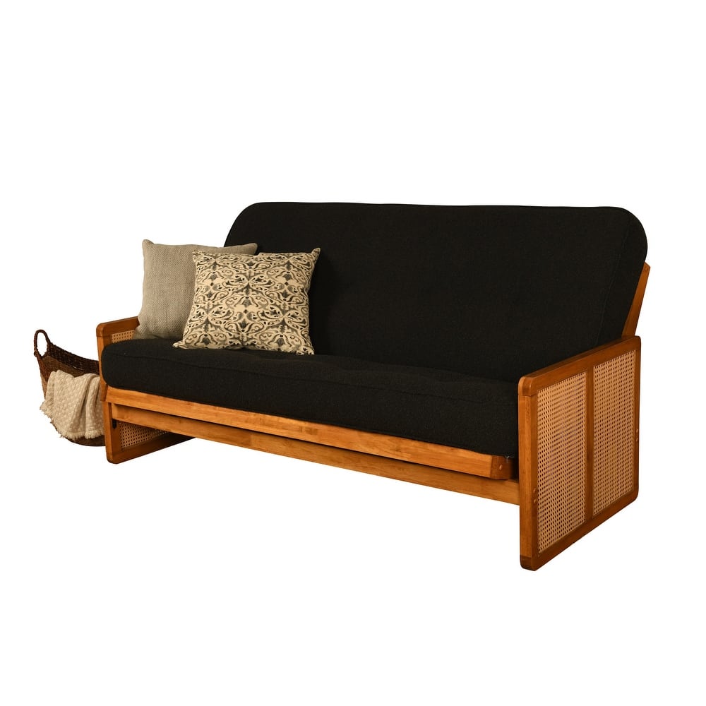 Somette Westport Full-size Futon in Honey includes Mattress