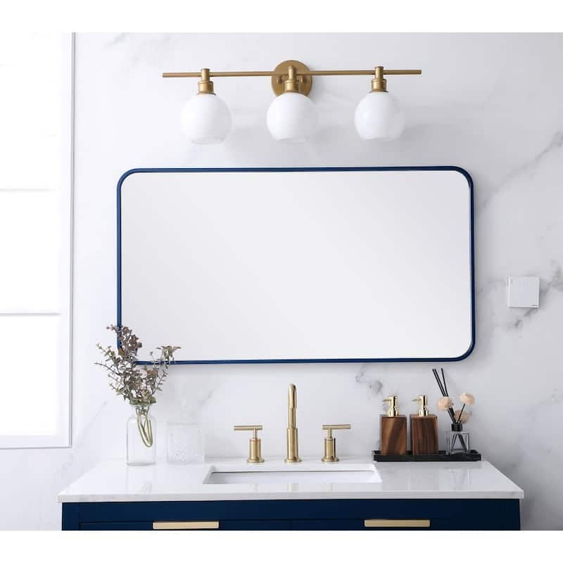 Elegant Lighting MR802240 Evermore 40" W x 22" H Contemporary