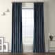 Exclusive Fabrics Plush Velvet Curtain (1 Panel) - 50 X 84 - avalon blue