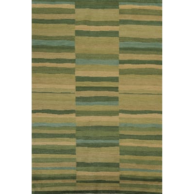 Vegetable Dye Nepalese Oriental Wool Area Rug Handmade Bedroom Carpet - 5'0" x 7'11"