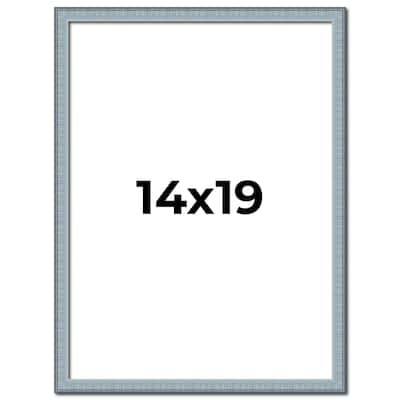 14x19 Frame Rustic Sky Blue Solid Wood Picture Frame | 0.75 Inch