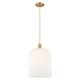 Option Brushed Brass / Gloss White Shade