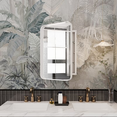 Medicine Cabinet with Mirror and Adjustable Shelves