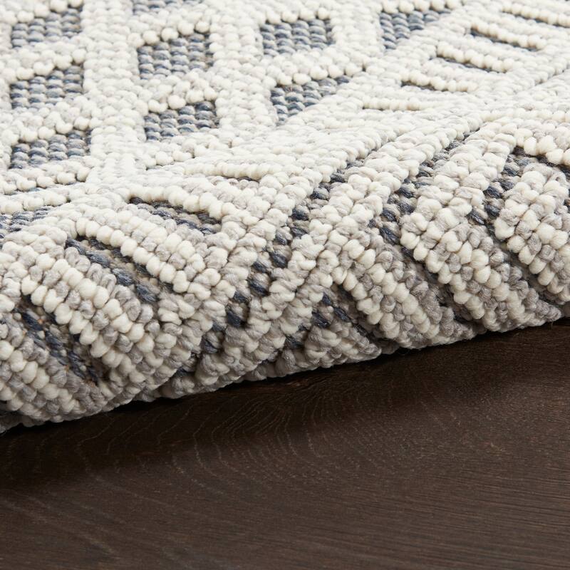 Nourison Elwood Contemporary Greek Key Lattice Geometric Area Rug