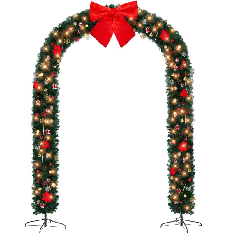 Christmas Artificial Tree Archway Decoration - Green - 265 cm