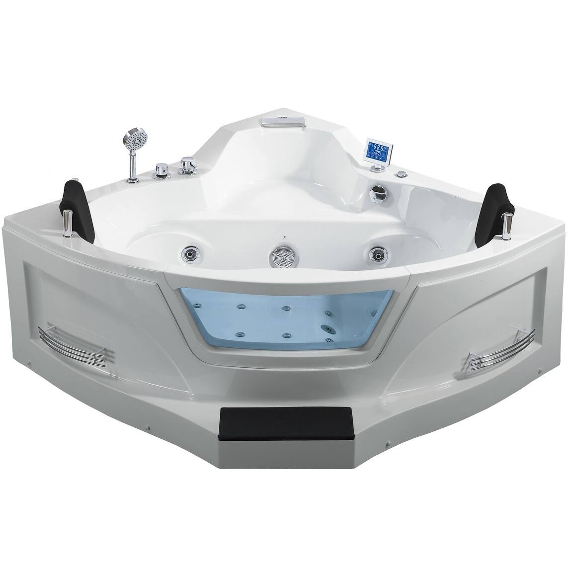 Shop Ariel Arl 084 61 Acrylic Corner Alcove Whirlpool Bathtub