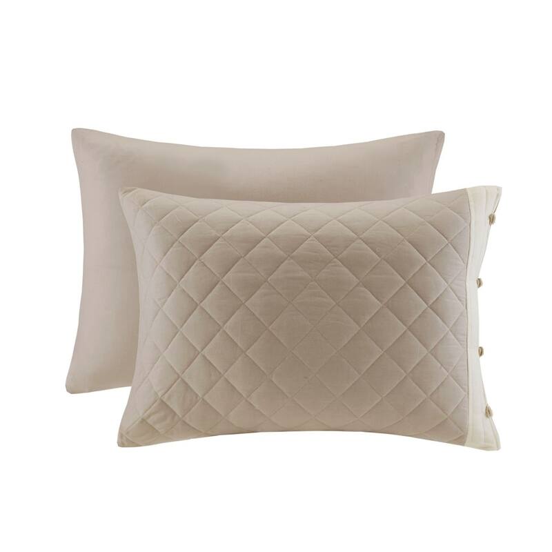 GDF Studio - Breanna 4-Piece Cotton Reversible Tailored Bedspread Set with Decorative Pillow