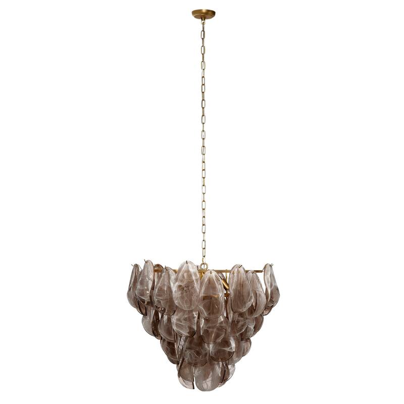 Jamie Young Magnolia 10-Light Quartz Glass Chandelier