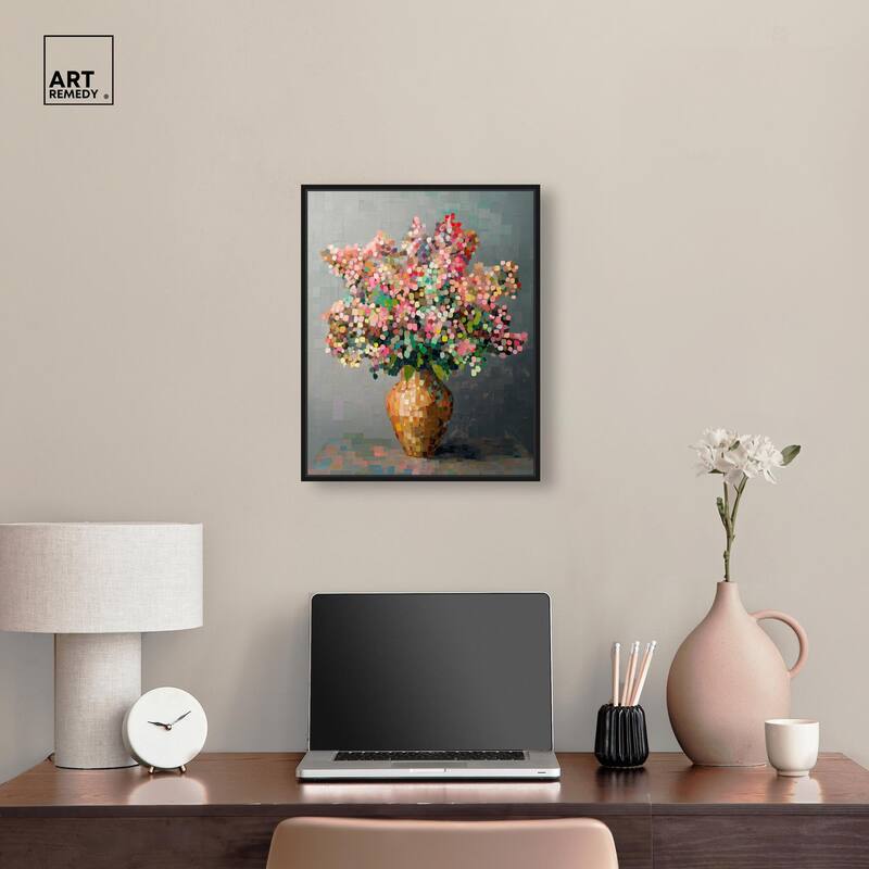 Pixel Bloom II Canvas by Art Remedy