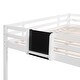 preview thumbnail 12 of 12, Modern and Playful Design Wood Loft Bed with Slide, Ladder and Chalkboard, Full size, White