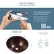 preview thumbnail 12 of 12, Hubble Copper 16" Round Vessel Bath Sink with Ashfield Vessel Faucet Kit