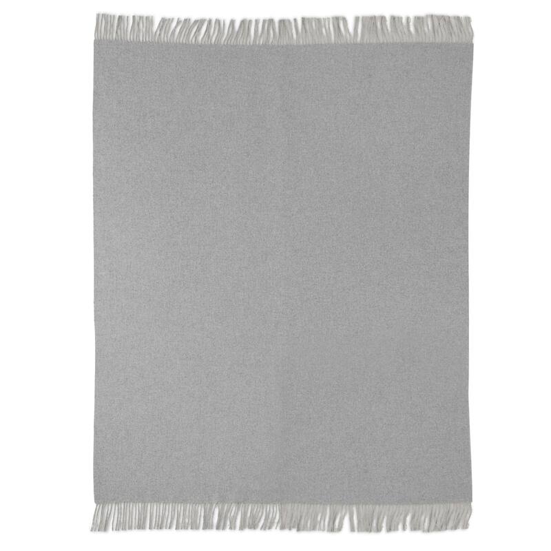 Luxor Cashmere Gray Throw
