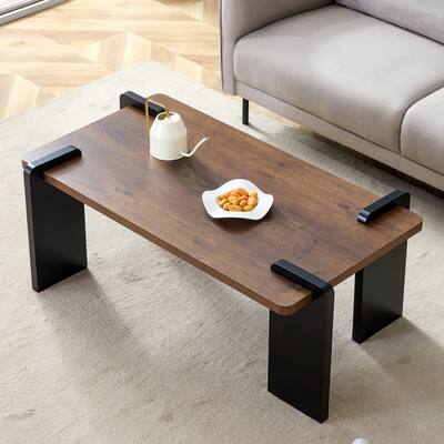 Modern MDF Coffee Table - Minimalist Design, 39.3" L