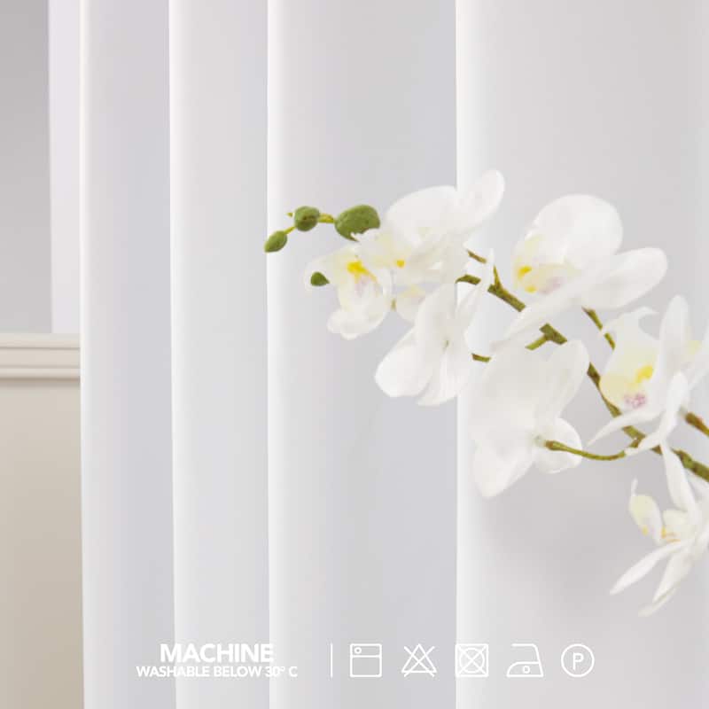 Deconovo 100 Percent Blackout Double Layers Lined Curtain (2 Panel)
