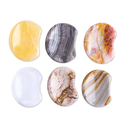 Novica Handmade Serene Limbo Stress-Relieving Stones (Set Of 2)