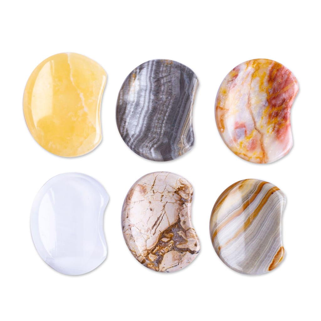 Novica Handmade Serene Limbo Stress-Relieving Stones (Set Of 2)