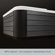preview thumbnail 14 of 13, Buenospa New York 6 - Person 49 - Jet Hot Tub, Ice White, Gray with Ozone and LED Lights - Sterling Silver - 85 x 85 x 35