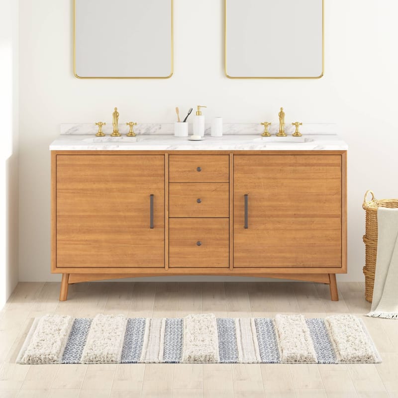 INK+IVY Asher Woven Texture Stripe Bath Rug