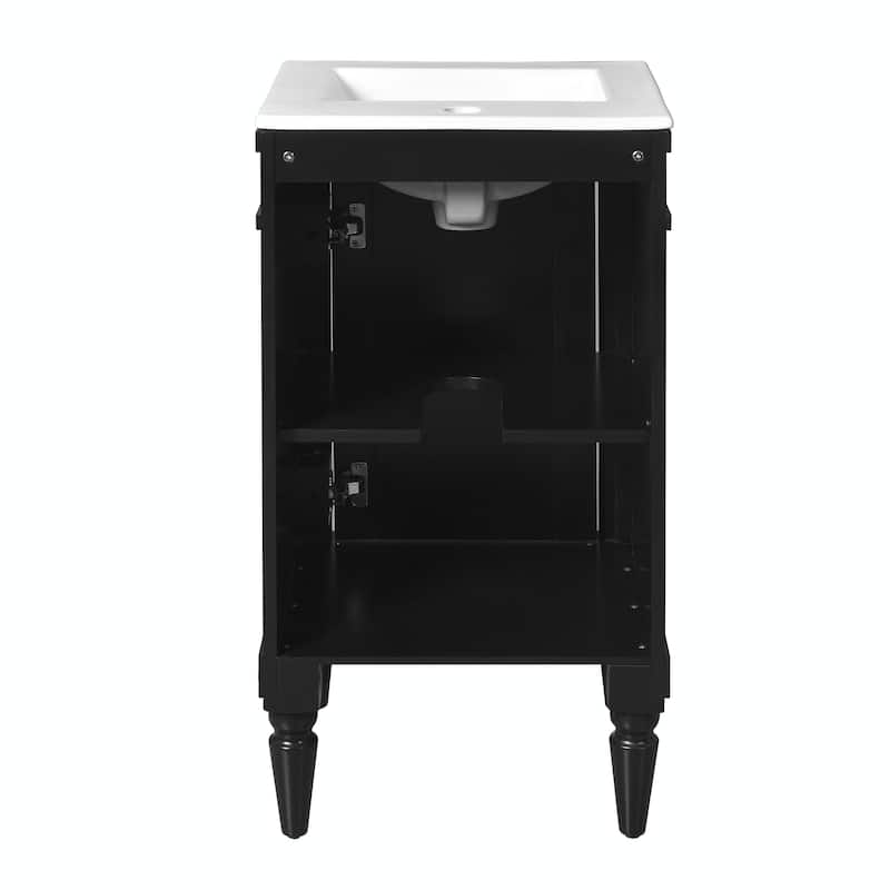 18-Inch Modern Bathroom Vanity with Sink