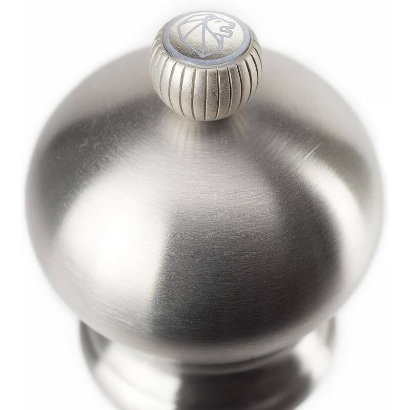 Peugeot Paris Chef u'Select Zirlion Salt Mill, Stainless Steel, 7 inch, Adjustable Grind