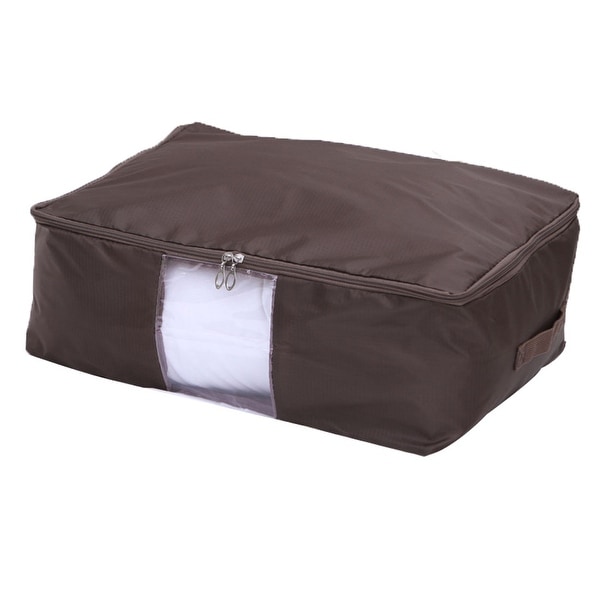 Storage bags for outlet blankets and pillows