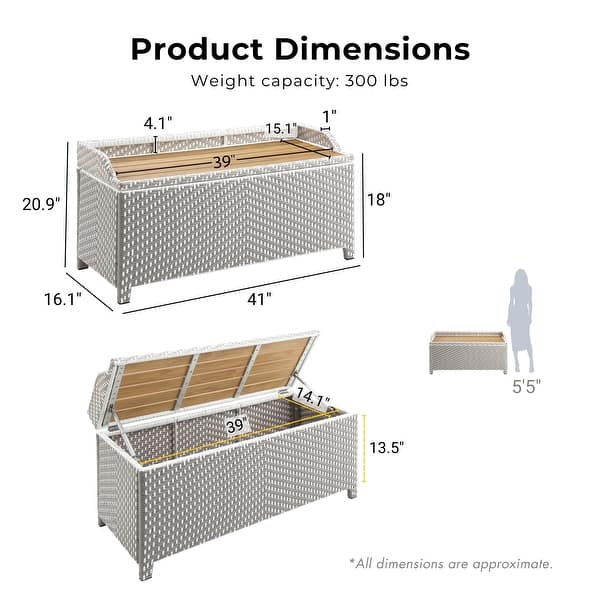 Courtnie Beach Aluminum Outdoor Poolside Storage Bench by Furniture of America
