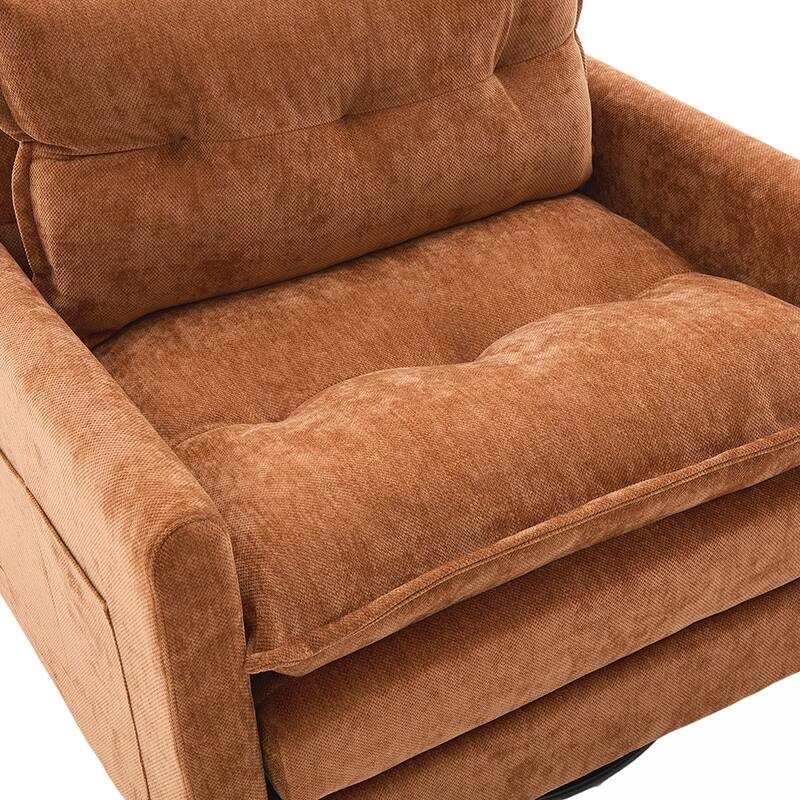 Chenille Swivel Accent ArmChair