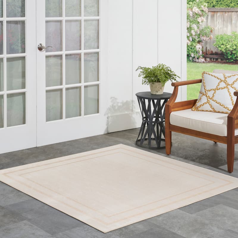 Nourison Sandy Indoor / Outdoor Solid Area Rug