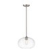 preview thumbnail 4 of 3, Harmony 1 Light 14 inch Brushed Nickel Pendant Light