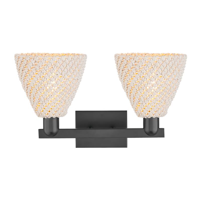 Innovations Lighting Downtown Urban - Natural Ballston Dome - 2 Light 16" Bath Vanity Light
