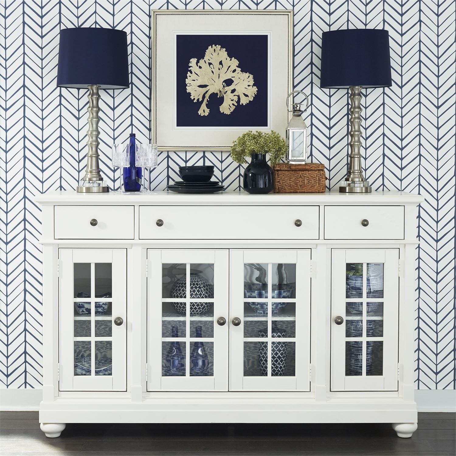 Cottage Harbor White Buffet On Sale Overstock 10644826