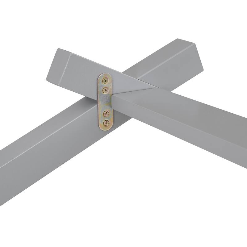 Playhouse Bed with Fence & Roof for Kids, Teens, Boys or Girls, Wooden Storage Bed Frame with Two Drawers, No Box Spring Needed