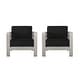 preview thumbnail 17 of 43, Cape Coral Outdoor Club Chairs with Optional Sunbrella Cushions (Set of 2) by Christopher Knight Home