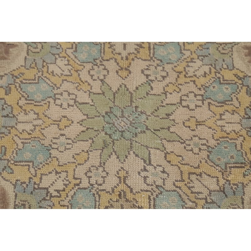 Tabriz Persian Vintage Rug Hand-Knotted Traditional Wool Carpet - 9'4"x 12'8"